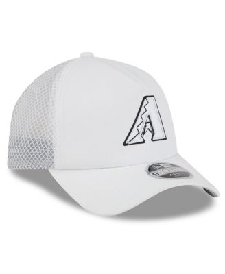 Men's White Arizona Diamondbacks 2026 Batting Practice Apex 9FORTY Adjustable Trucker Hat