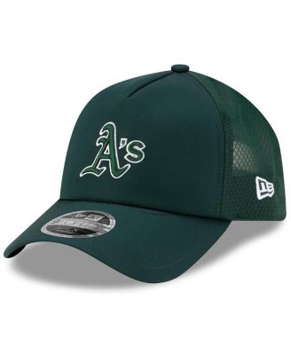 Men's Green Athletics 2026 Batting Practice Apex 9FORTY Adjustable Trucker Hat