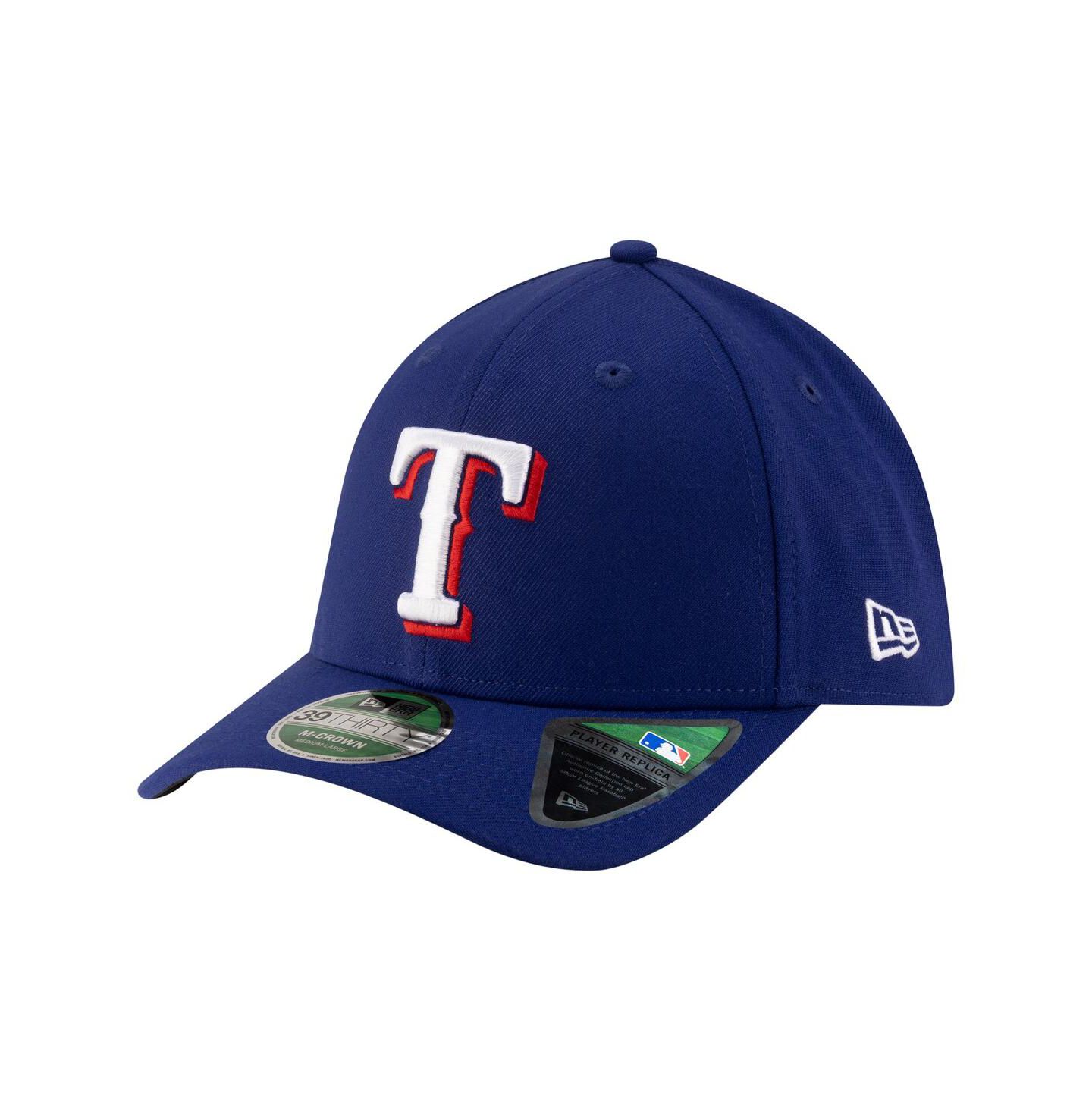 Мужская кепка New Era Royal Texas Rangers Player Replica 39THIRTY M-Crown Flex Hat — фото 1