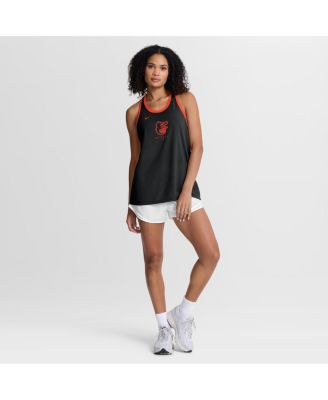 Women's Black Baltimore Orioles Tri-Blend Dri-FIT Racerback Tank Top