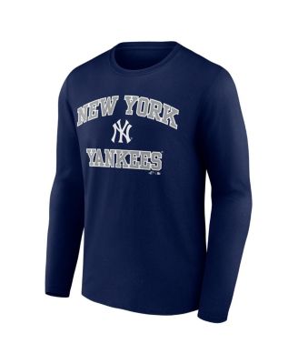 Men's Navy New York Yankees Heart Soul Long Sleeve T-Shirt