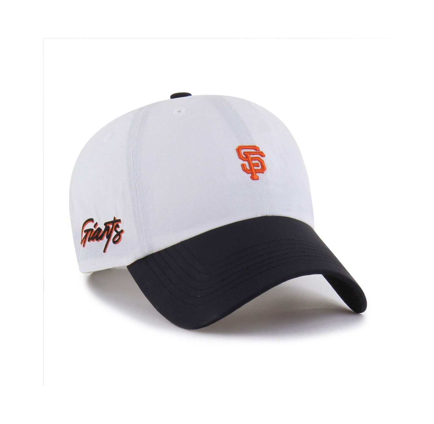 Men's White/Black San Francisco Giants Vista Mini Clean Up brrr&deg; Adjustable Hat