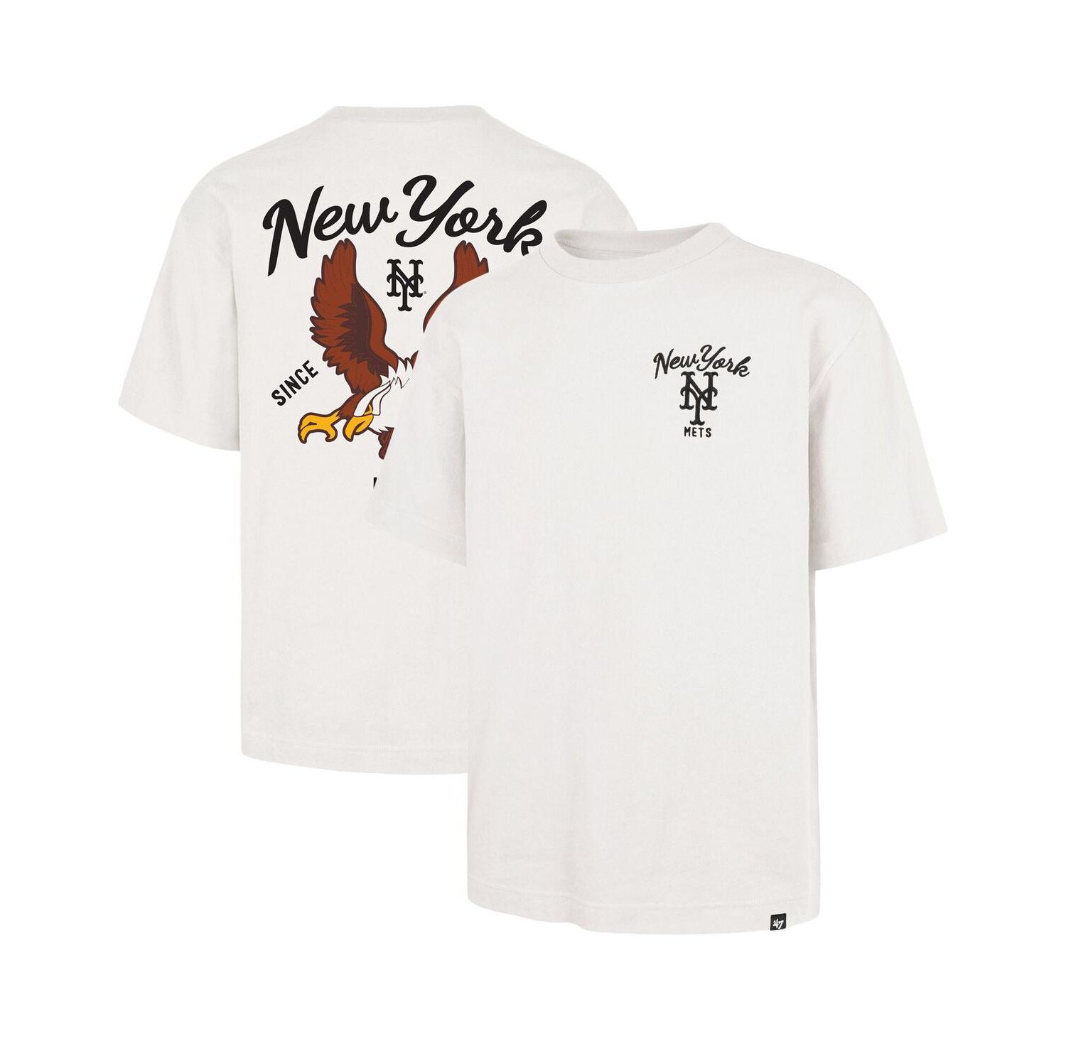 Men's Cream New York Mets Souvenir Eagle Foundation T-Shirt