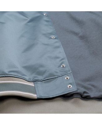 Men's Gray Detroit Tigers Thunderstorm Head Coach Lightweight Satin Full-Snap Jacket