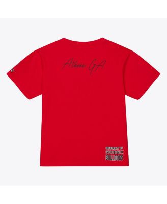 Men's Red Georgia Bulldogs Double Clutch Premium T-Shirt