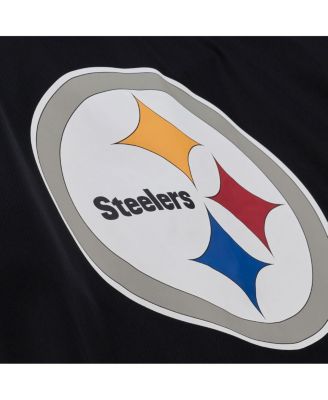 Men's Black Pittsburgh Steelers Coaches Full-Snap Hooded Windbreaker Jacket