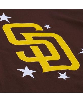 Women's Brown San Diego Padres Pep Rally Cropped Boxy T-Shirt