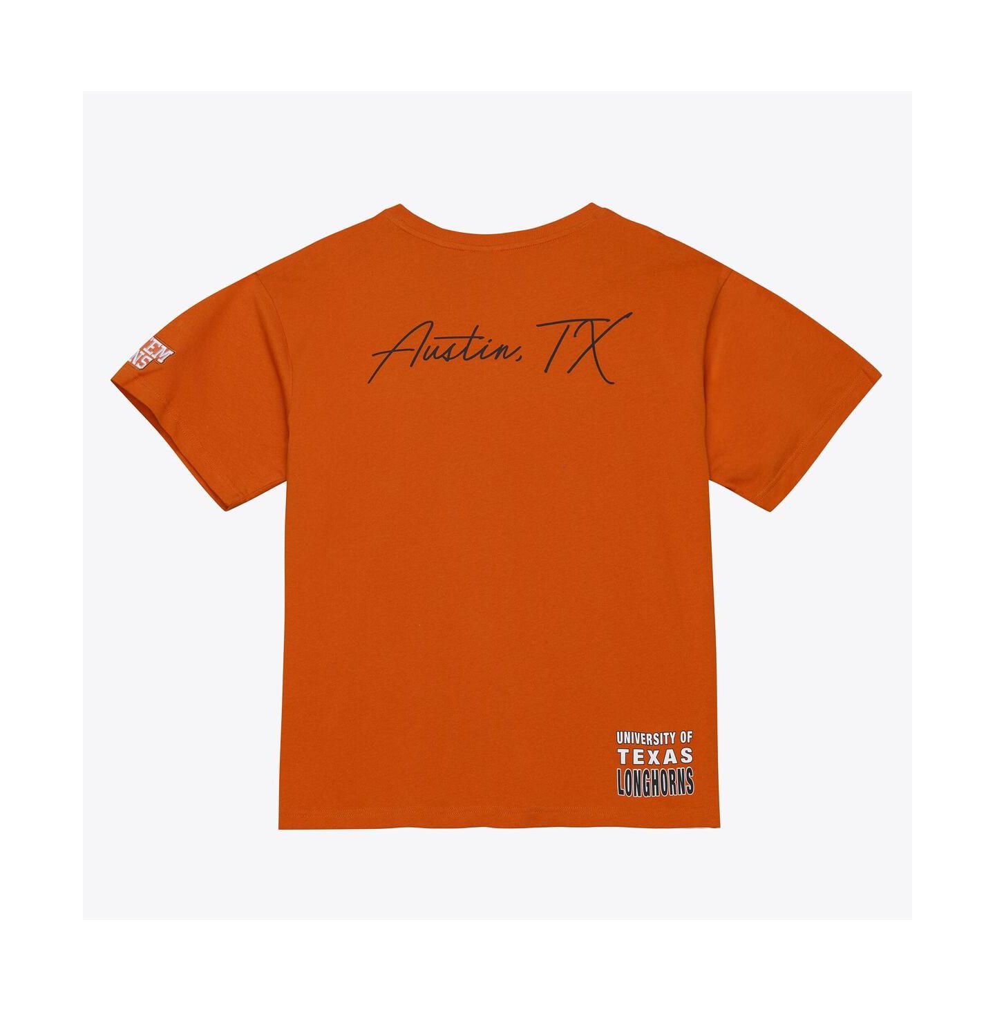 Мужская футболка Mitchell & Ness Texas Orange Texas Longhorns Double Clutch Premium — фото 4
