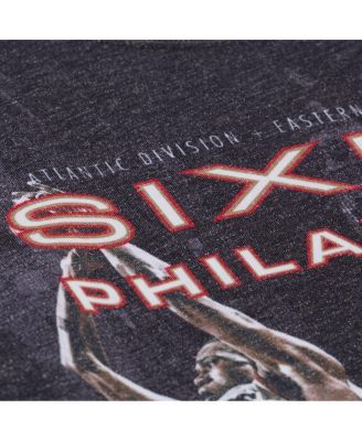 Men's Black Philadelphia 76ers Hardwood Classics Originals Collection 2000-2001 Team Roster T-Shirt