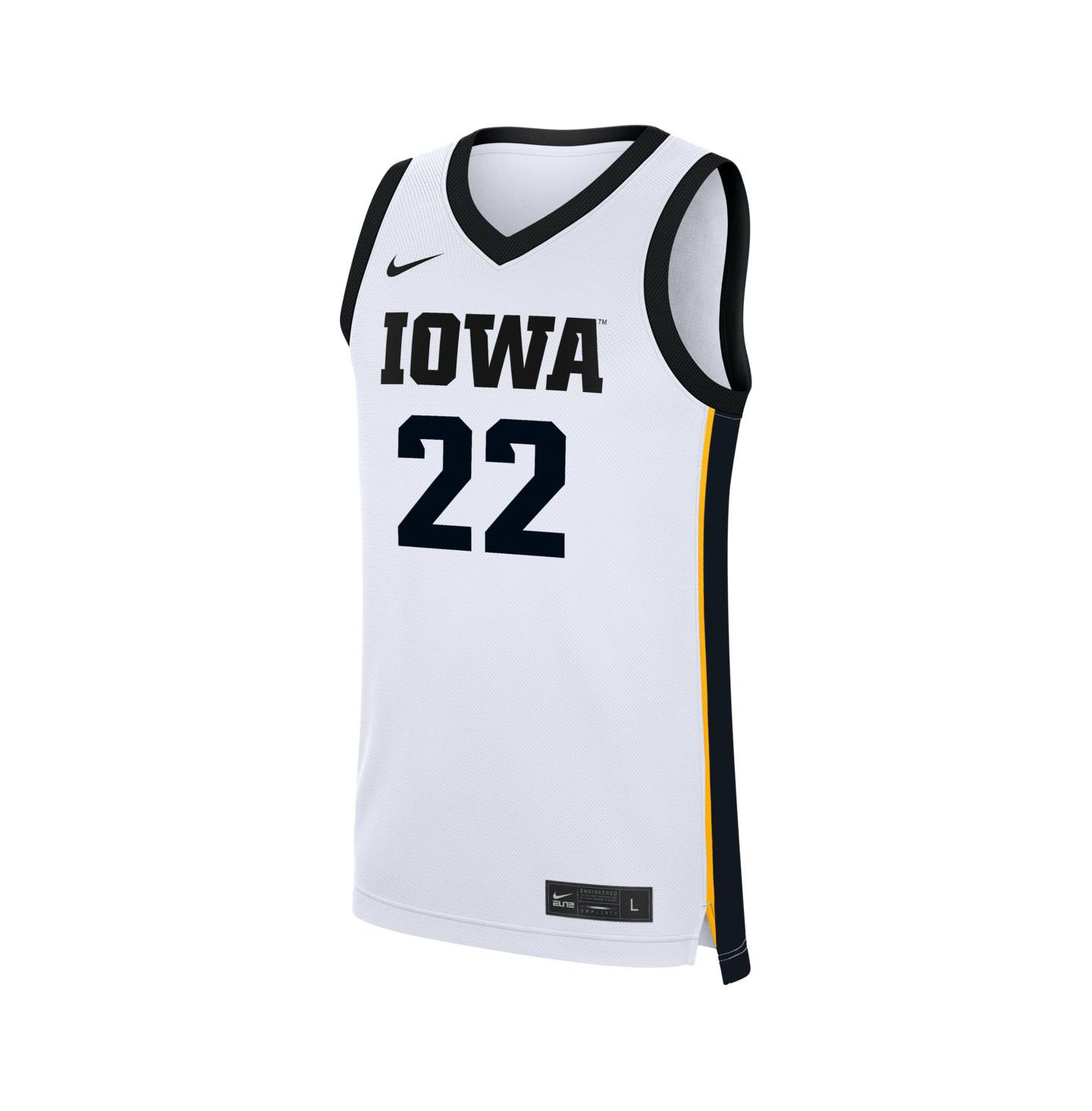 Мужской топ Nike Caitlin Clark White Iowa Hawkeyes Home Basketball Replica Jersey — фото 3