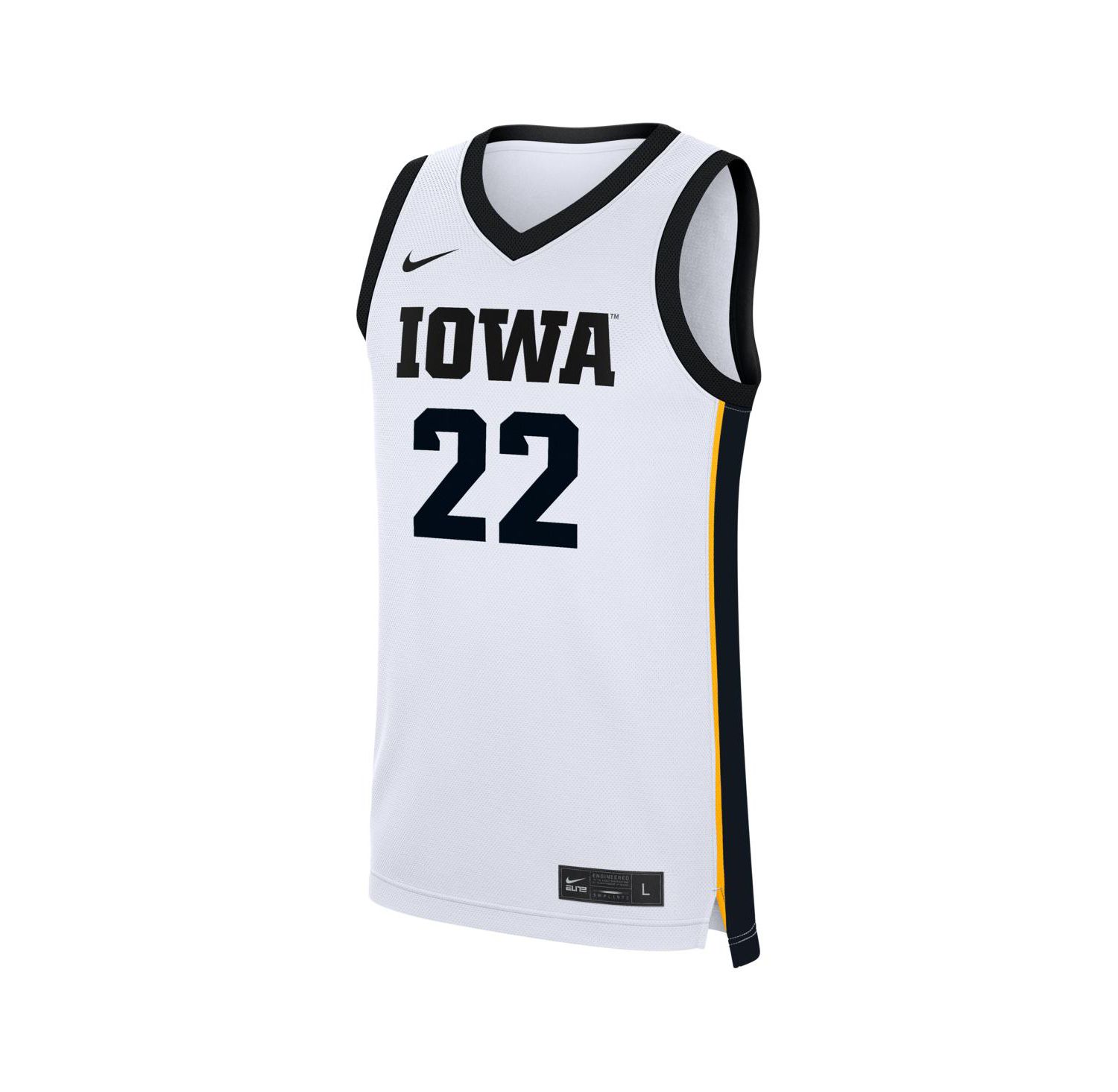 Men's Caitlin Clark White Iowa Hawkeyes Home Women's Basketball Replica Jersey