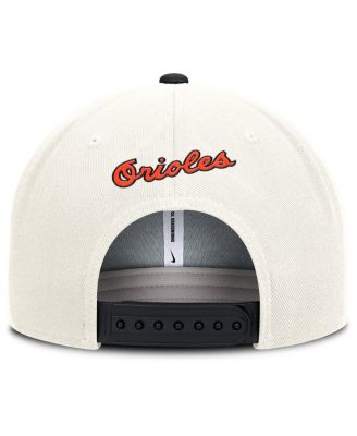 Men's Cream/Black Baltimore Orioles Cooperstown Pro Dri-FIT Snapback Hat