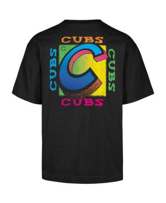 Men's Black Chicago Cubs Sundale Foundation T-Shirt