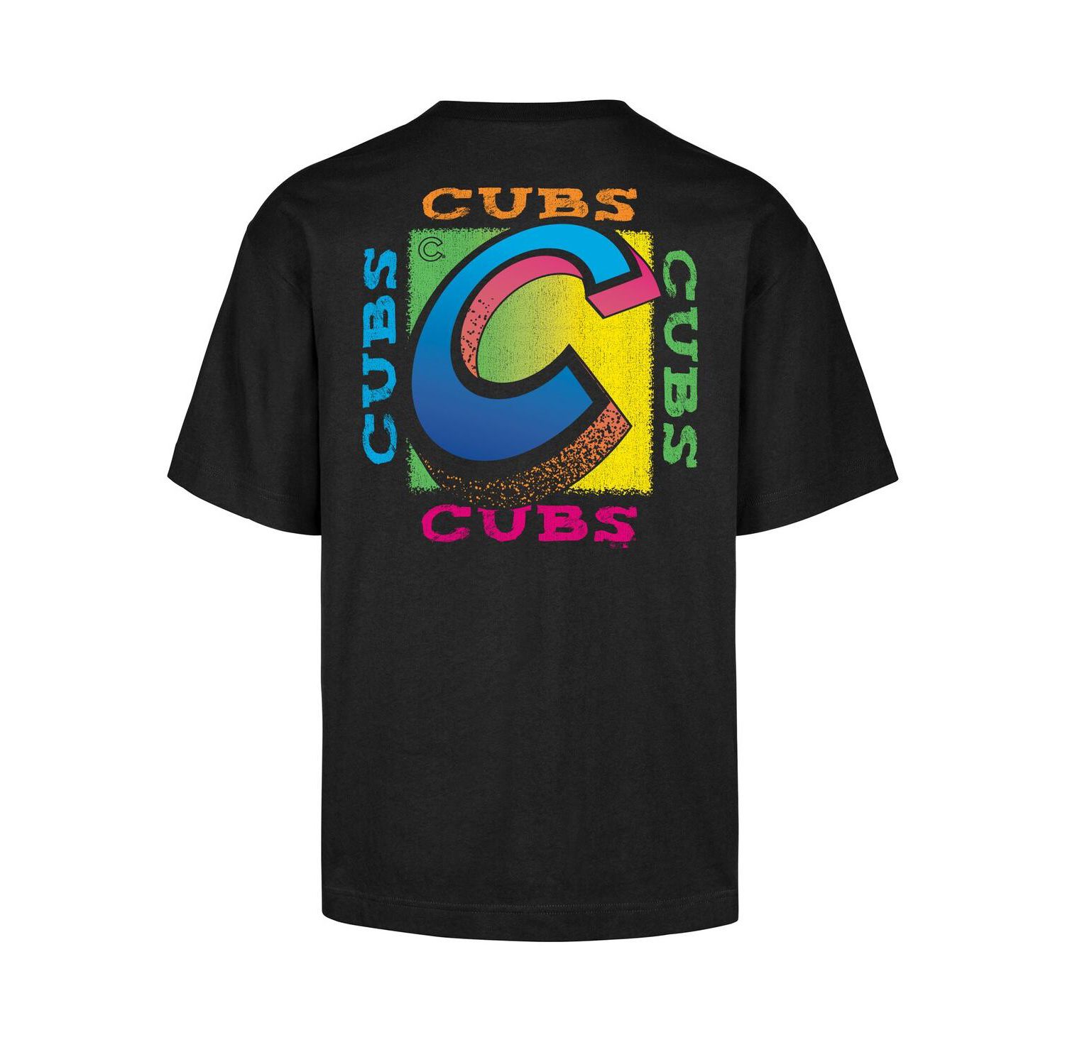 Men's Black Chicago Cubs Sundale Foundation T-Shirt