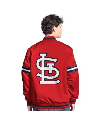 Men's Red St. Louis Cardinals Scout Full-Snap Varsity Jacket