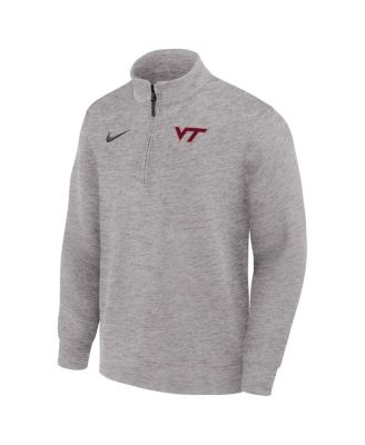 Men's Gray Virginia Tech Hokies Coaches Dri-FIT Half-Zip