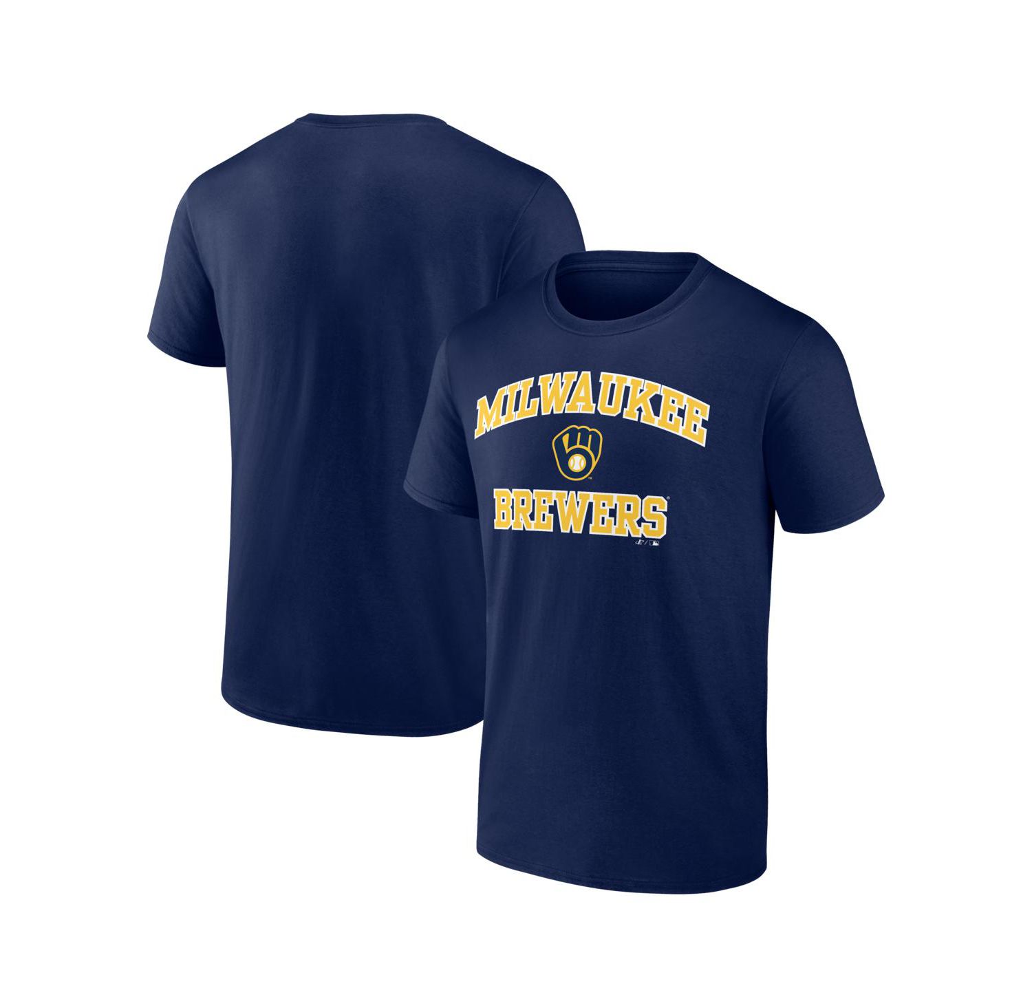 Men's Navy Milwaukee Brewers Heart and Soul T-Shirt
