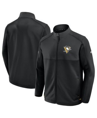 Men's Black Pittsburgh Penguins Authentic Pro Rink Full-Zip Jacket