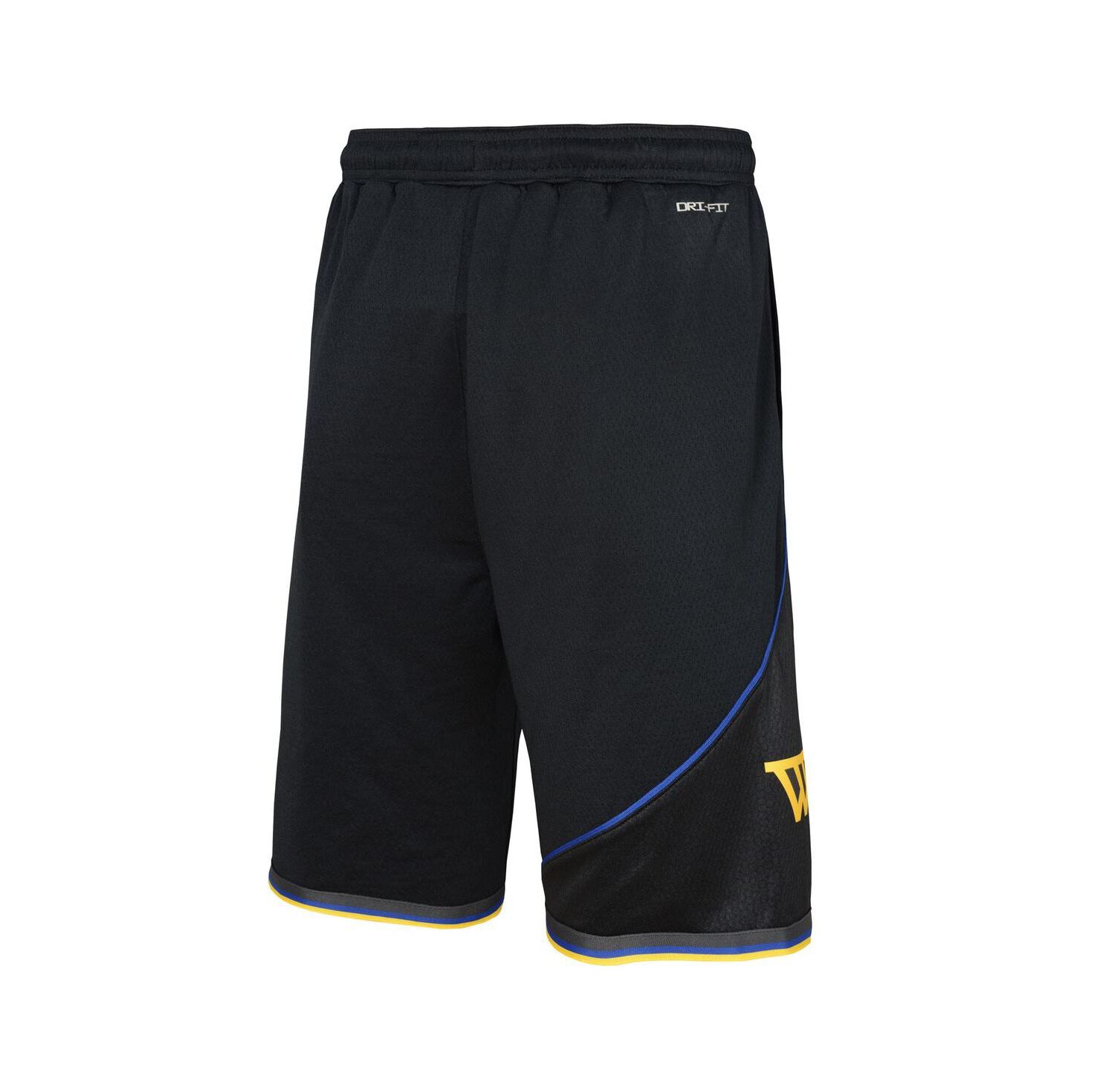 Big Boys and Girls Black Golden State Warriors Authentic Statement Edition Swingman Shorts