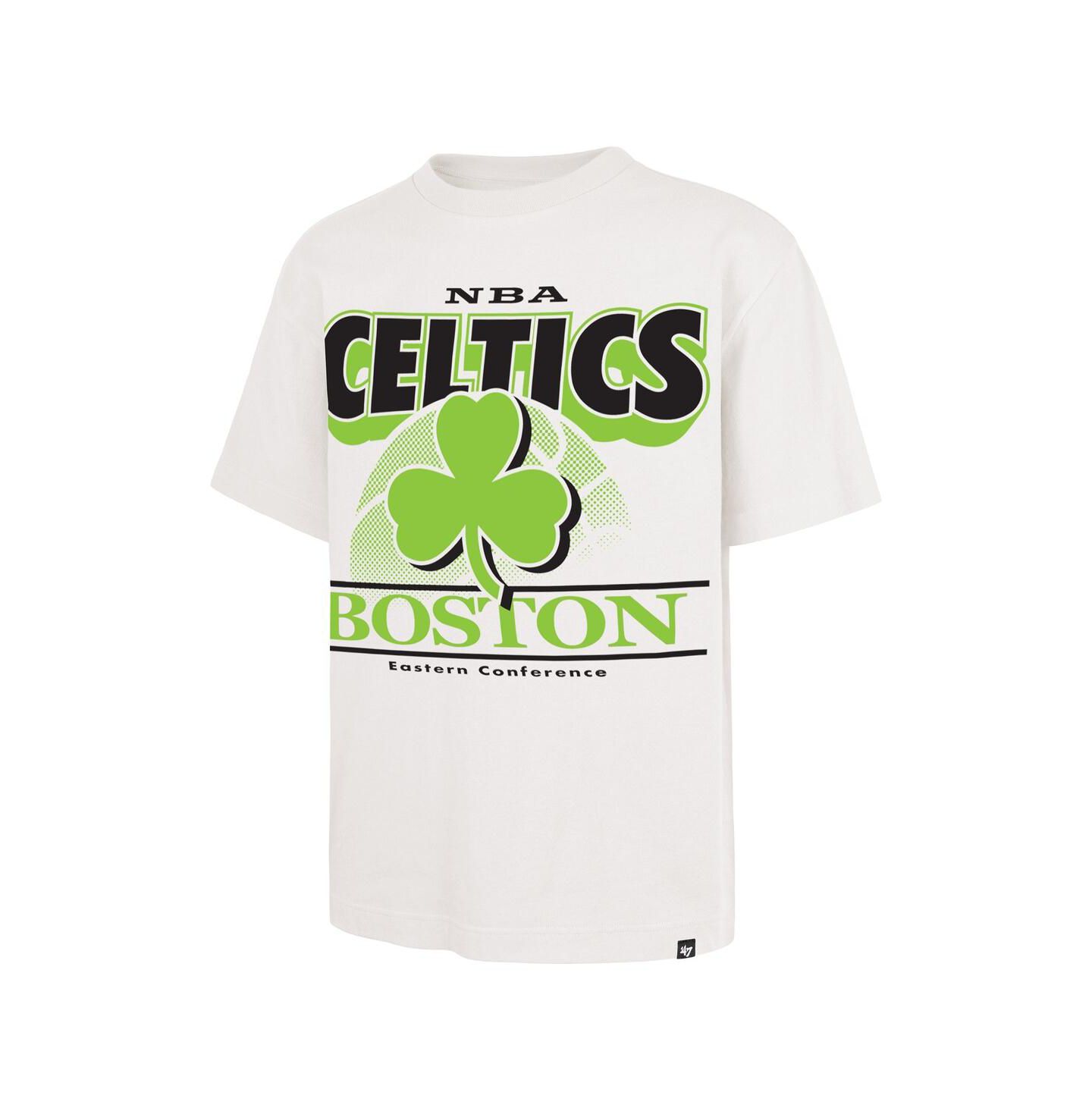 Мужская футболка '47 Brand White Boston Celtics City Edition Shifty Foundation — фото 3