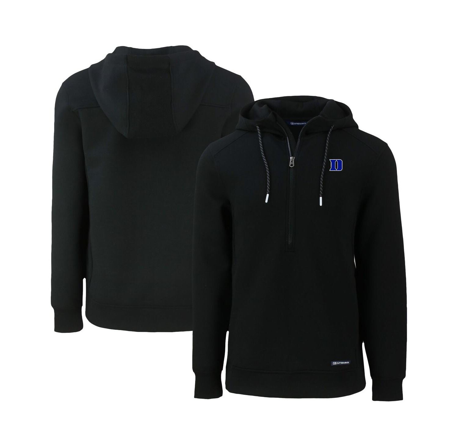 Men's Black Duke Blue Devils Roam Half-Zip Hoodie