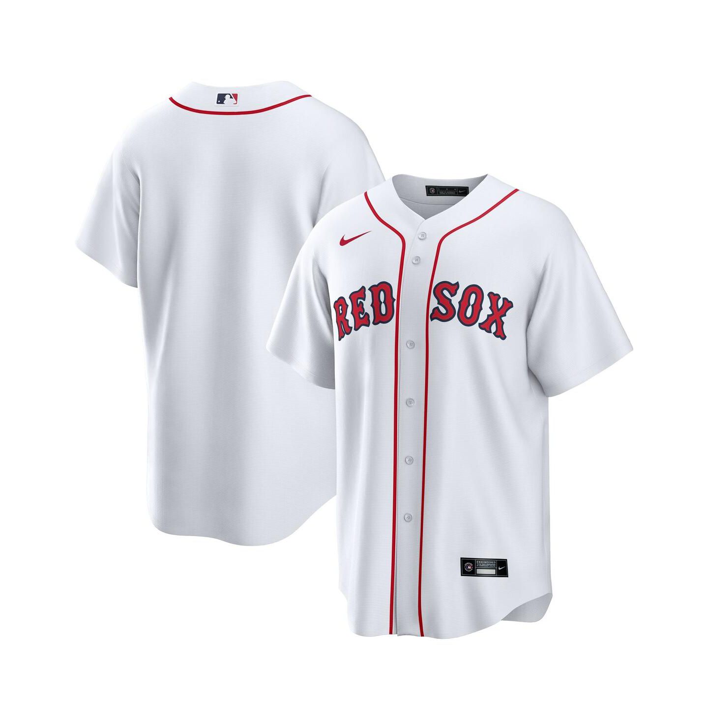 Мужской топ Nike White Boston Red Sox Home Big & Tall Replica Jersey — фото 1