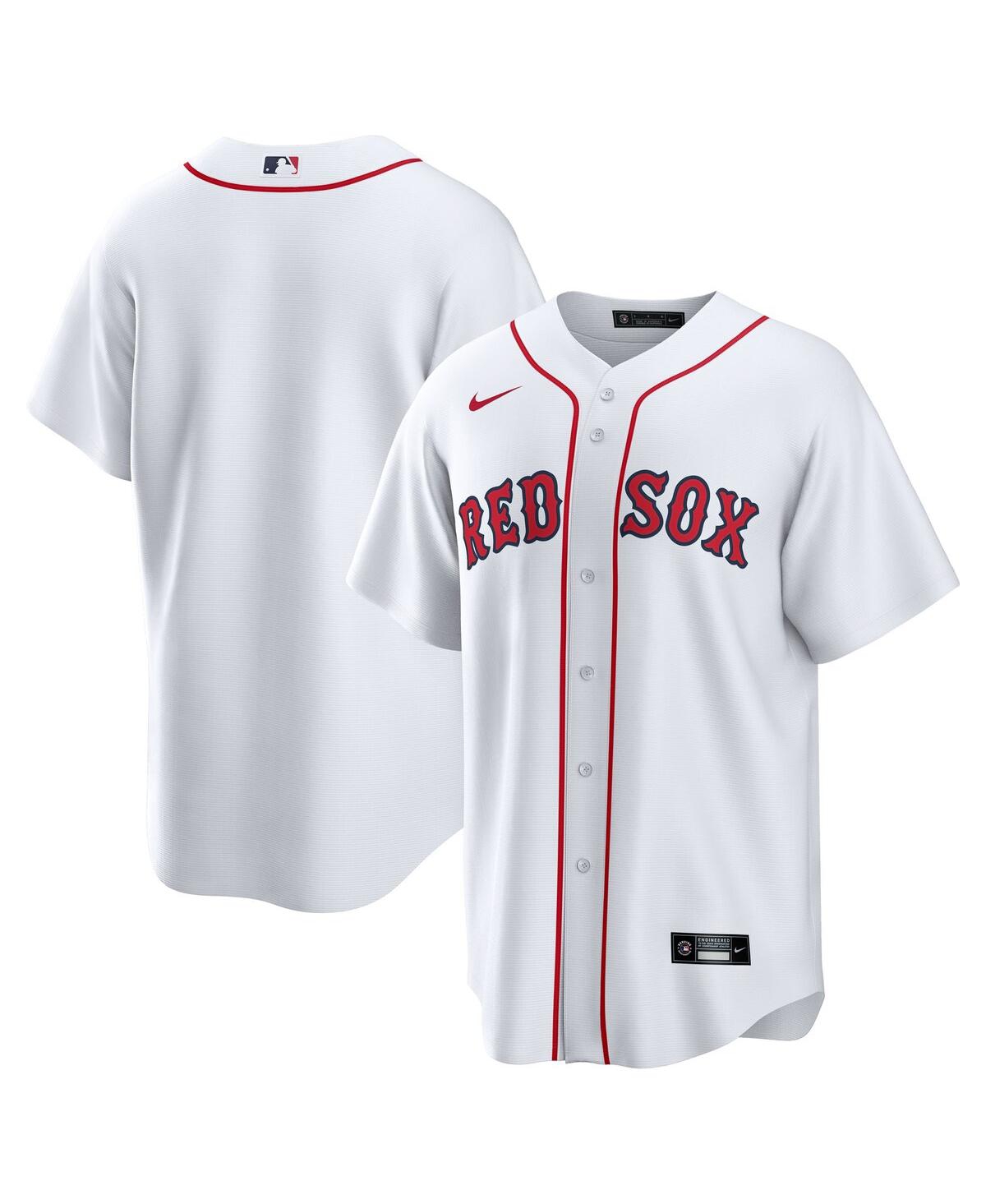 Nike Men's White Boston Red Sox Home Big Tall Replica Jersey - White
