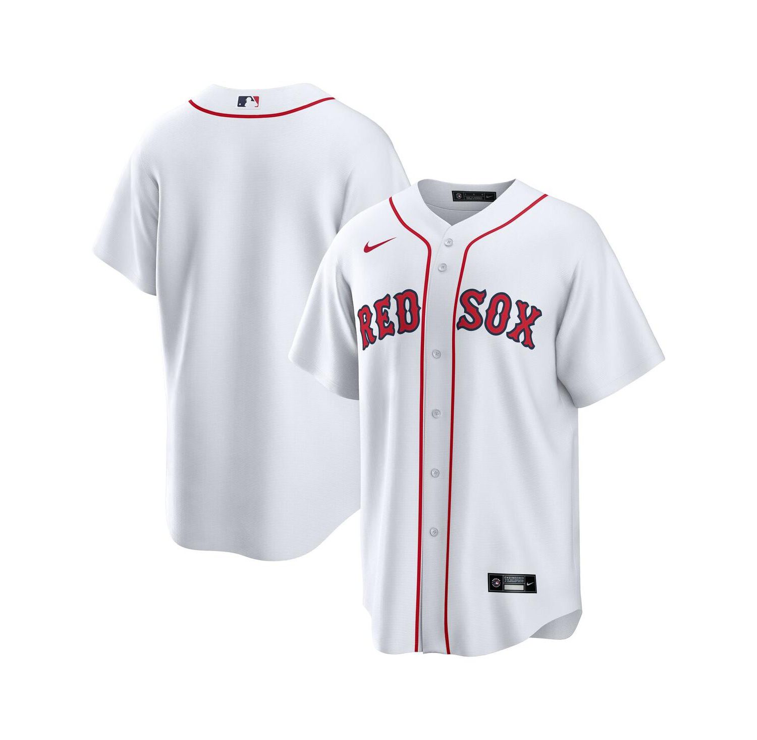 Men's White Boston Red Sox Home Big & Tall Replica Jersey
