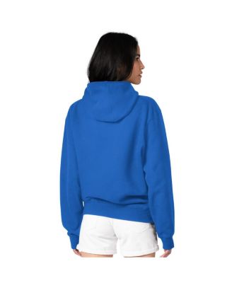 Women's Royal Buffalo Sabres Filigree Logo Pullover Hoodie