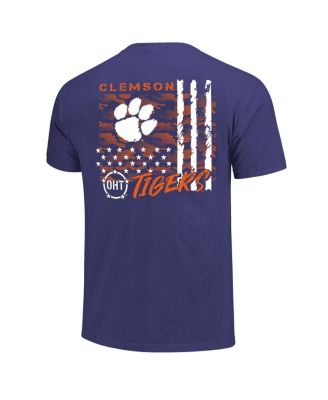 Men's Purple Clemson Tigers Comfort Colors OHT Camo Overlay T-Shirt