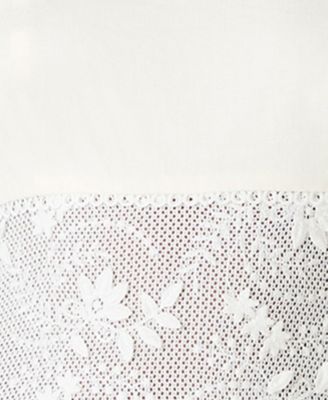 Juniors' Braided Strap Square Neck Midi Dress