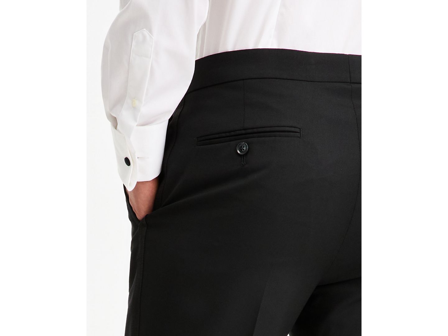 Мужские брюки Tommy Hilfiger Modern-Fit Flex Stretch Black Tuxedo, цвет: Чёрный — фото 5