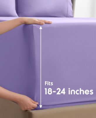 Extra Deep Pocket Microfiber 6-Pc. Sheet Set, King
