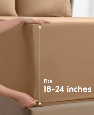 Extra Deep Pocket Microfiber 6-Pc. Sheet Set, King