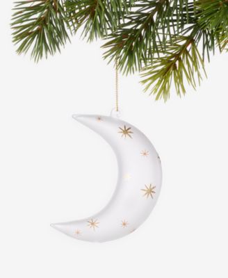 Celestial Gems Moon with Star Ornament
