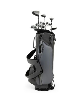 Mens 10-Piece Complete Golf Club Set with Stand Bag and Headcovers
