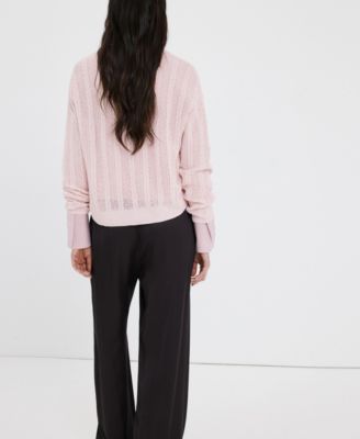 Women's Lace Pattern Knit Sweater