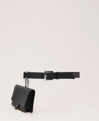 Women's Leather Detachable Coin Purse Belt