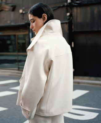 Women's Pockets Funnel Neck Parka