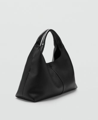 Women's Stitching Detail Leather Shoulder Bag