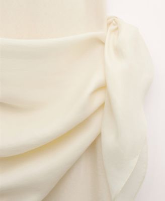 Women's Matching Scarf Lyocell Dress