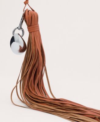 Women's Leather Tassel Keychain