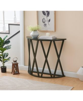 Vienna Console Table - Semicircular Side Coffee Table for Living Room, Bedroom