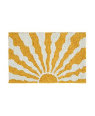Modern Cotton Bath Mat, 34" x 21"
