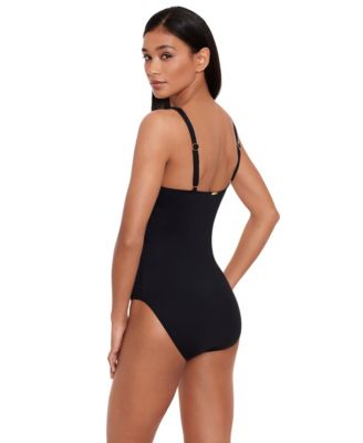 Front-Tie One-Piece Swimsuit