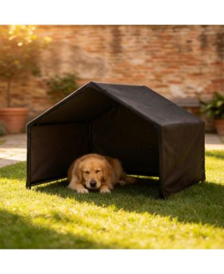 Dog Shade Shelter Outdoor, Dog House Outside with Canopy
