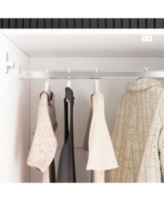 High Gloss Mirrored Doors Wardrobe Armoires with 4 Mirror Doors