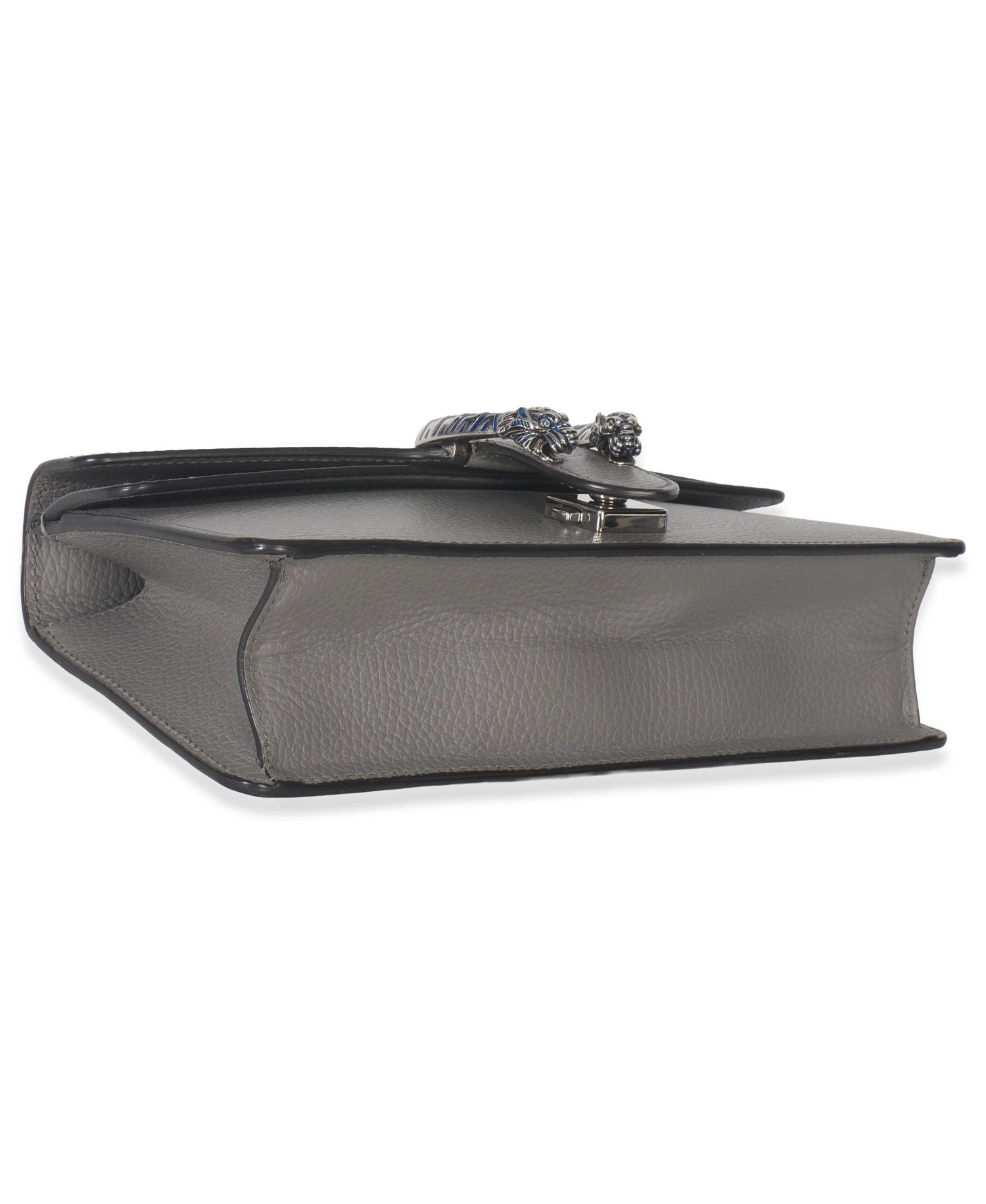 Dusty Grey Pebbled Calfskin Small Dionysus Shoulder Bag