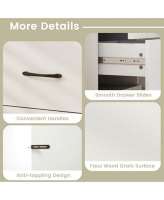 Makeup Vanity Desk and Stool Set with Mirror and Lights