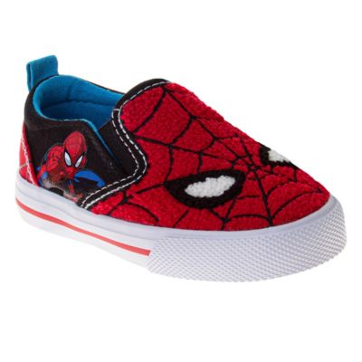 Boys Marvel Web-Face Slip On Canvas Shoes
